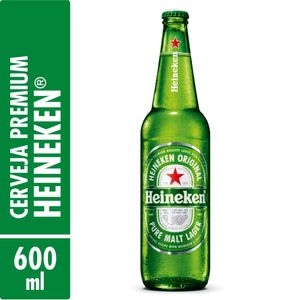 Cerveja Lager HEINEKEN Premium Garrafa 600ml