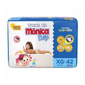 Fralda Turma da Monica HUGGIES Mega XG Pacote 42 Unidades