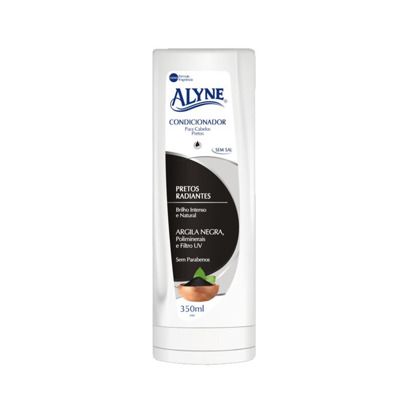 Condicionador ALYNE Pretos Radiantes Argila Negra Frasco 350ml
