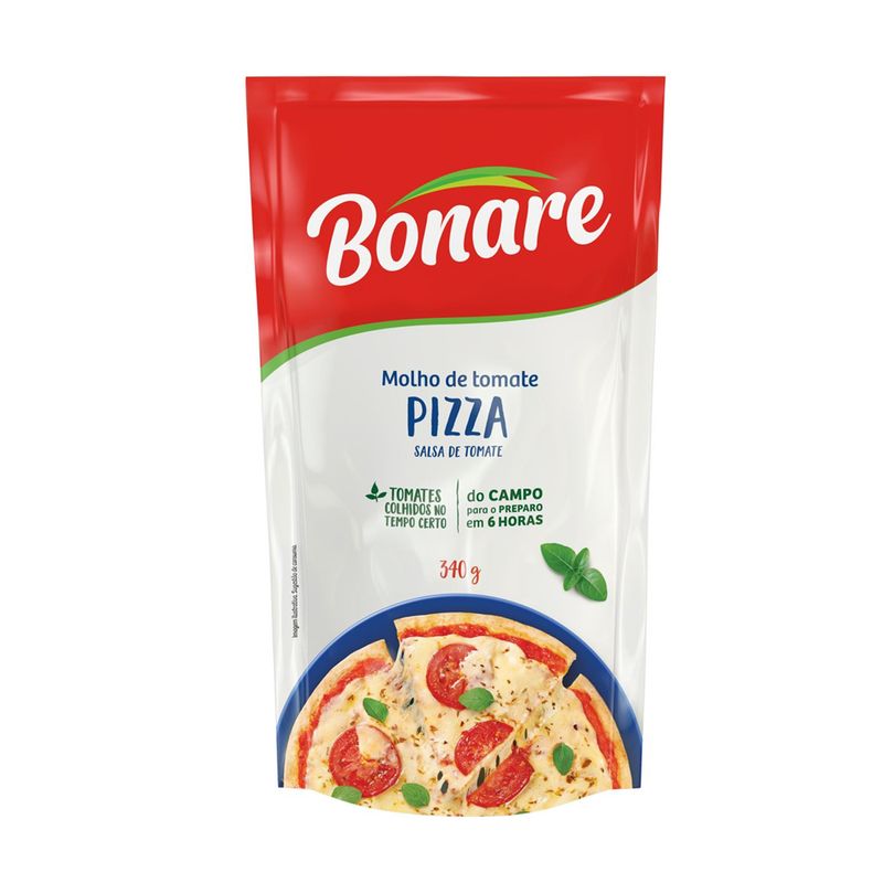 Molho de Tomate BONARE Pizza Sachê 340g