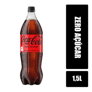 Refrigerante COCA-COLA Zero Açúcar Garrafa Pet 1,5L