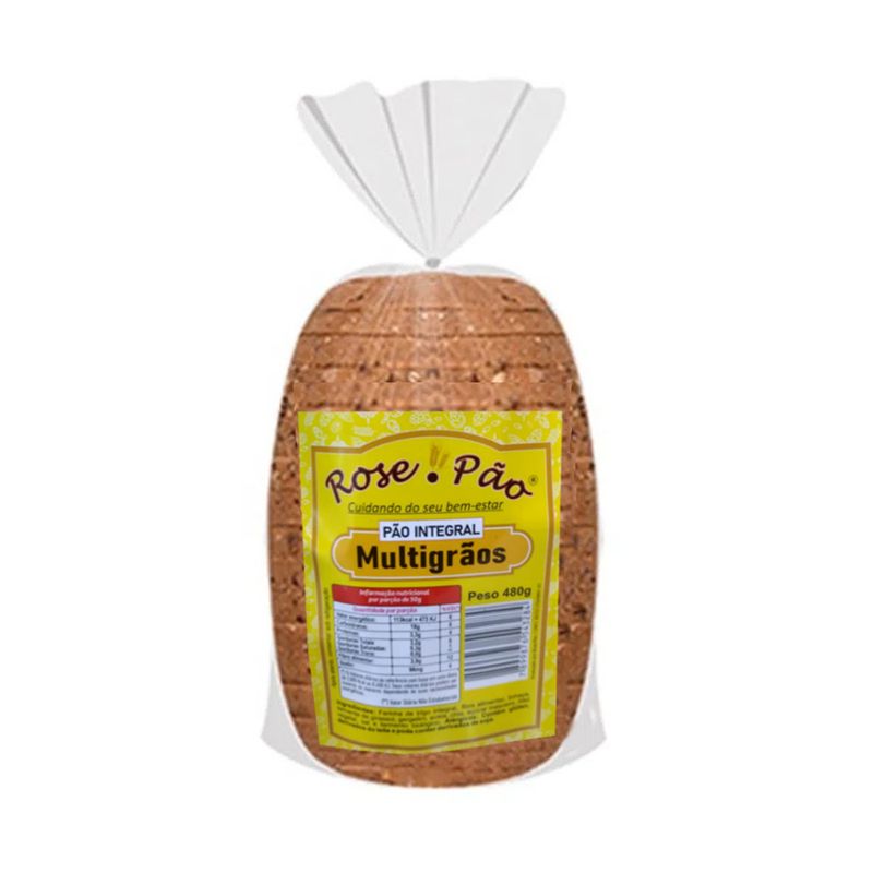 Pão Integral ROSE PÃO Multigrãos Pacote 480g