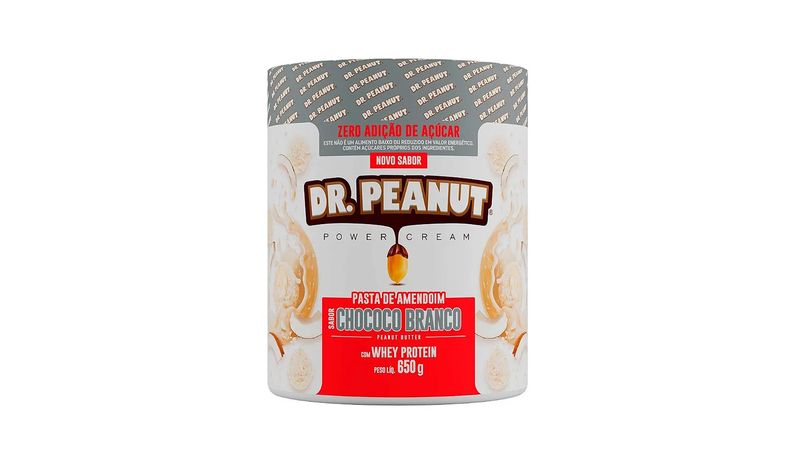 Pasta Dr Peanut de Amendoim No Sabor Gourmet Com Whey - Pasta de