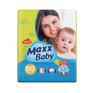 Fralda Descartável Infantil MAXX BABY EG Mega Pacote 30un