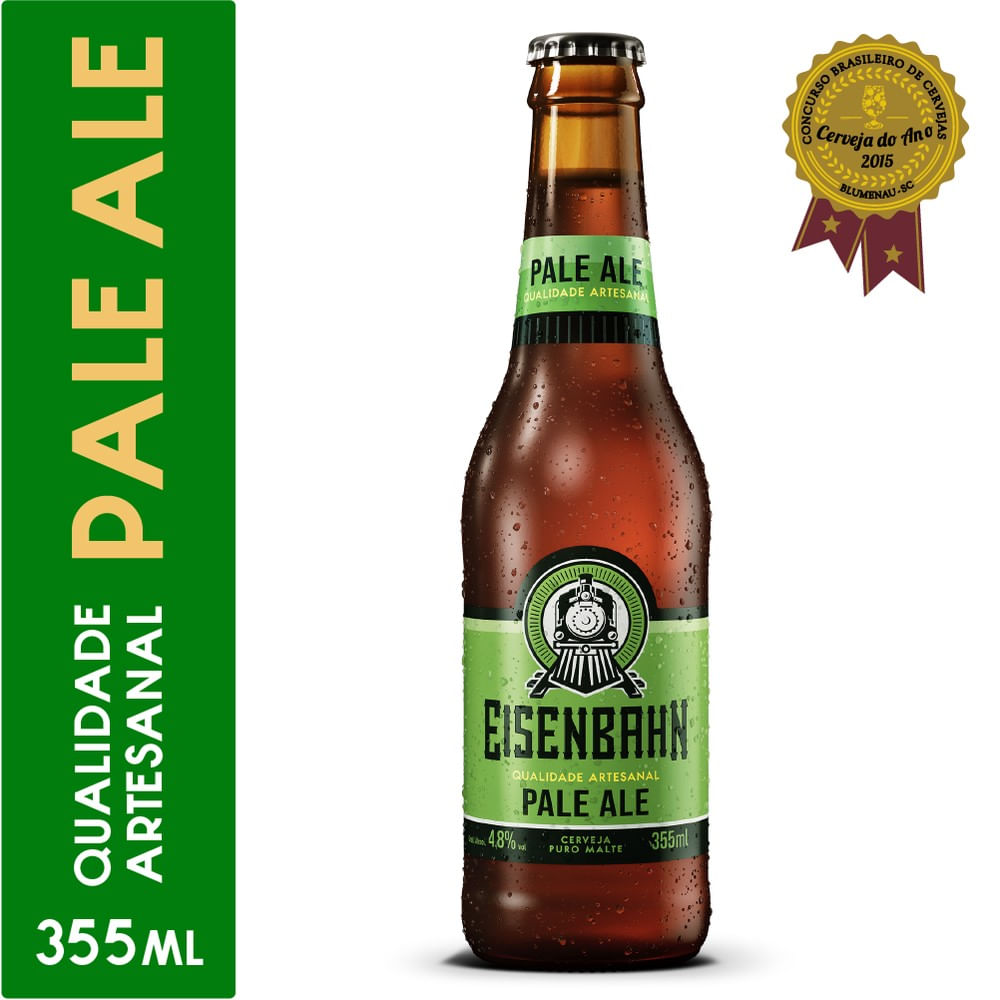 Cerveja Pale Ale EISENBAHN Long Neck 355ml - Nova Era
