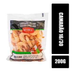 Camarão Congelado MARIS 16/30 Cozido Pacote 200g