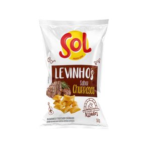 Salgadinho Levinho's SOL Churrasco pacote 50g