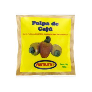 Polpa de Fruta Caju FRUTILITA Pacote 100g