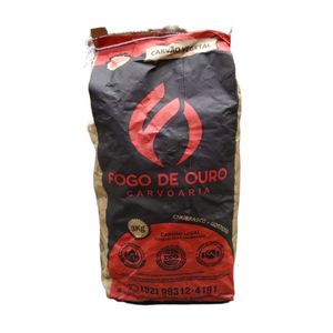 Carvão Vegetal FOGO DE OURO Pacote 3kg