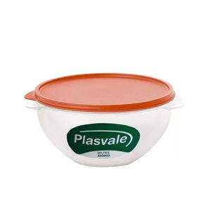 Pote com Tampa PLASVALE Rosa Plástico 1L