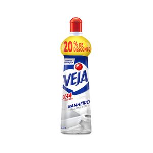 Limpador Tira Limo VEJA X-14 Banheiro com 20% de desconto Squeeze 500ml