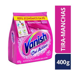 Tira Machas em Pó VANISH Multi Power Oxi Action para roupas coloridas Refil Econômico 400g