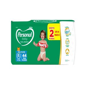 Fralda Descartável Infantil PERSONAL BABY Pants G Leve 44 pague 42