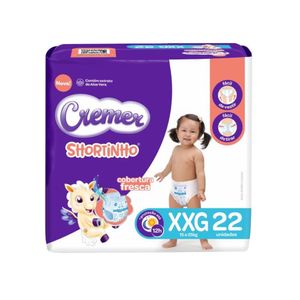 Fralda Descartável Infantil CREMER Shortinho Jumbo XXG pacote 22un