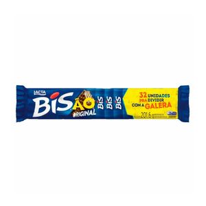 Chocolate Wafer BIS Ao Leite Pacote 201,6g