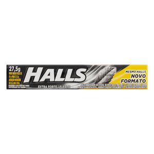 Freegells Halls Sabor Artificial Mentol Extra Forte Embalagem 27,5g