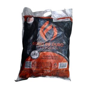 Carvão Vegetal FOGO DE OURO Pacote 5kg