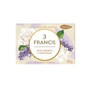 Sabonete Francis Fragrância Rosa Branca & Patchouli Barra 90g