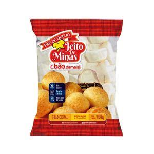 Pão de Queijo Congelado JEITO DE MINAS Tradicional Pacote 400g