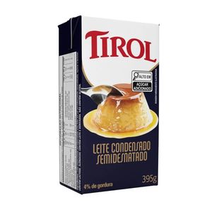 Leite Condensado TIROL Semidesnatado caixa 395g