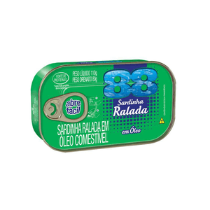 Sardinha Ralada 88 com Óleo Comestivél Lata 110g