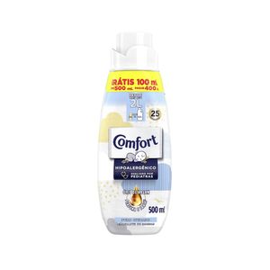 Amaciante de Roupa Comfort Concentrado Puro Cuidado Leve 500ml Pague 400ml