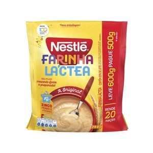 Farinha Láctea NESTLÉ A Original pacote Leve 600g Pague 500g