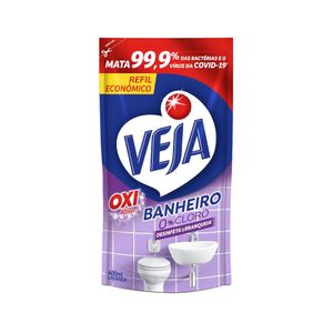 Limpador de Banheiro VEJA Lavanda Desinfeta e Branqueia 400ml