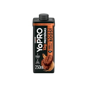Bebida Láctea Yopro Energy Boost Cappuccino Caixinha 250ml