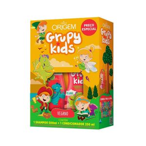 Kit Origem Grupy Kids Hidrata de Montão shampoo com 500ml + condicionador com 250ml