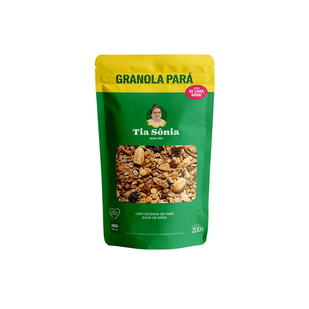 Granola Tia Sônia com Castanha Embalagem 200g