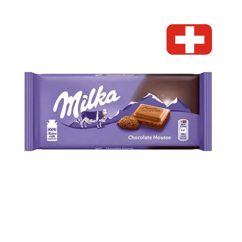 Chocolate Suíço em Barra Milka com Creme de Cacau Embalagem 100g
