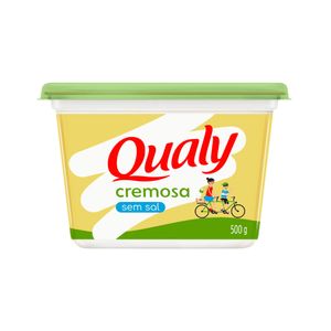 Margarina cremosa sem sal Qualy pote 500g