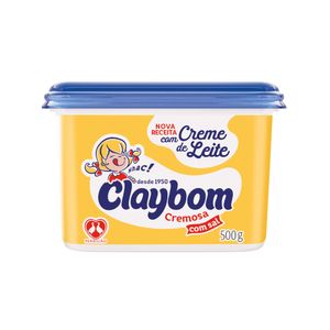Margarina cremosa com sal Claybom pote 500g