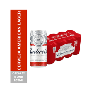 Cerveja Budweiser American Lager Lata 269ml