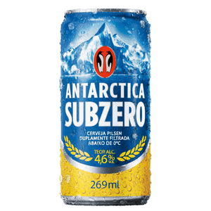 Cerveja Antarctica SubZero Pilsen Lata 269ml