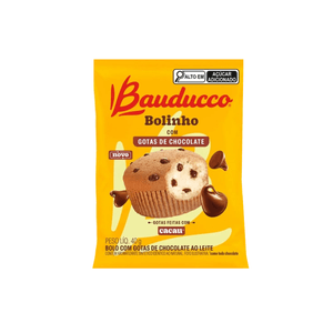 Bolinho Bauducco com Gotas de Chocolates Embalagem 40g