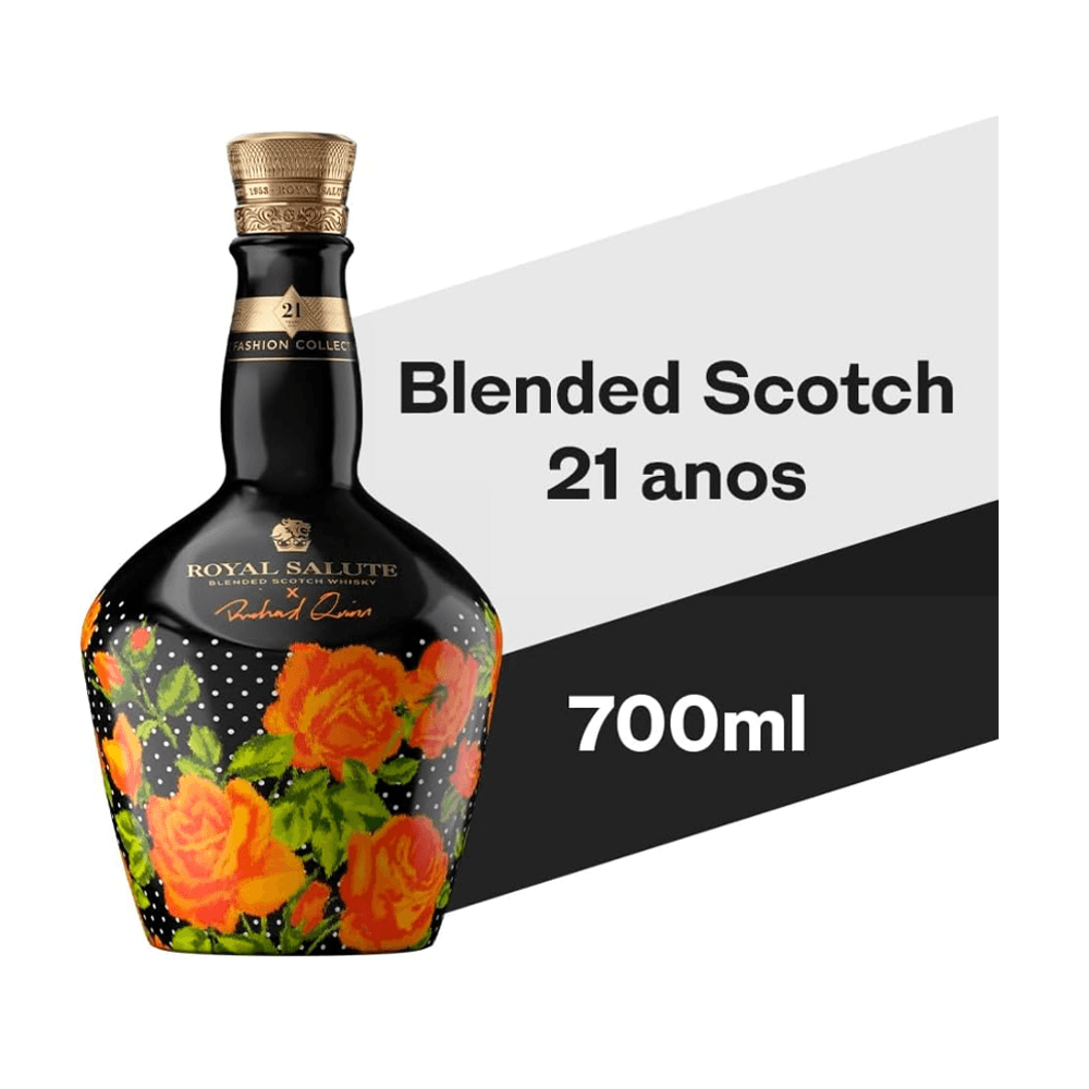 Whisky Royal Salute 21 Anos The Richard Quinn Laranja Garrafa