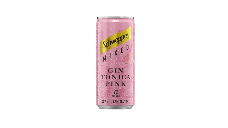 Gin Tônica Schweppes Pink Lata 269ml