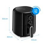 Fritadeira-Eletrica-Air-Fryer-ELGIN-Preta-Cube-Fry-42L-127V-2