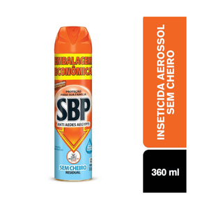 SBP Aerossol Anti Aedes Aegypti Sem Cheiro 360ml Embalagem Econômica