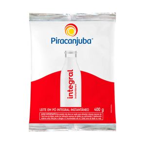Leite em Pó Instantâneo PIRACANJUBA Integral Embalagem 400g
