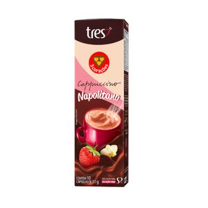 Café em Cápsula 3 Corações Cappuccino Napolitano Caixa 110g