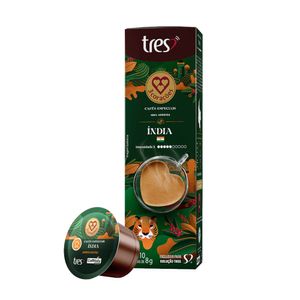 Café em Cápsula 3 Corações Índia Caixa 80g