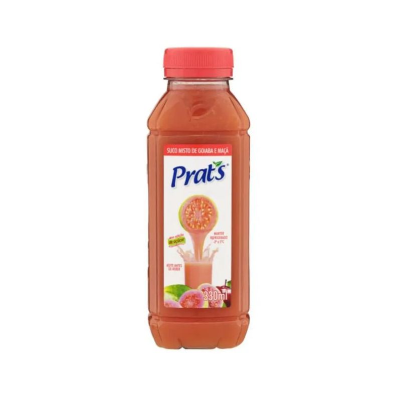 Suco Misto Prat's Sabor Goiaba Garrafa 300ml