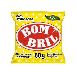 Esponja de Aço Bombril Contém 8un