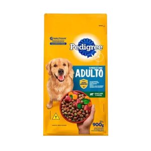 Ração para Cães Adultos Pedigree Carne e Vegetal Embalagem 900g