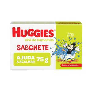 Sabonete Infantil em Barra Chá de Camomila Huggies Caixa 75g