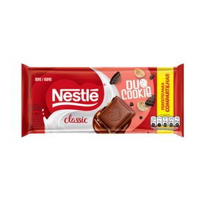 Chocolate Nestlé Classic Duo Cookie Embalagem 150g
