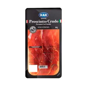 Presunto Italiano Cru Fatiado RAR Embalagem 80g